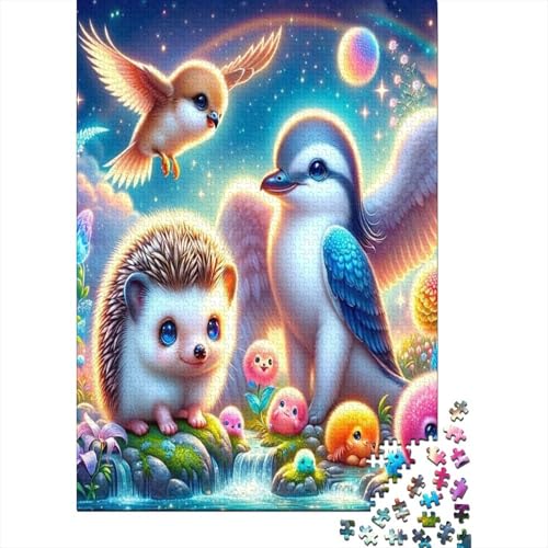 Igel 1000 Teile,Impossible Puzzle,GesKükenlichkeitsspiel Für Die Ganze Familie, Erwachsenen Puzzlespiel Puzzel 1000pcs (75x50cm) von HMHUAXIAG