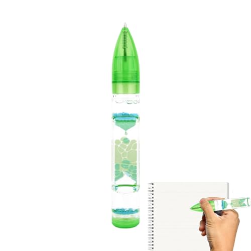 Flüssiger Sensorischer Timer-Stift | Liquid Motion Bubbler Stift | Liquid Motion Bubble Fun Coole Stifte,Flüssige Stifte,Kleine Geschenke Für Kinder Kinderspielzeug Geburtstag Weihnachten Geschenk von HMLTD