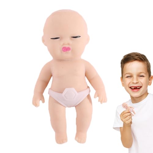 Quetsch-Stress-Puppe - Lustige weiche lebensechte Babypuppe,Squish Fidget Toys zur Dekompressionssimulation, lustige Geschenke für Freunde Hmltd von HMLTD