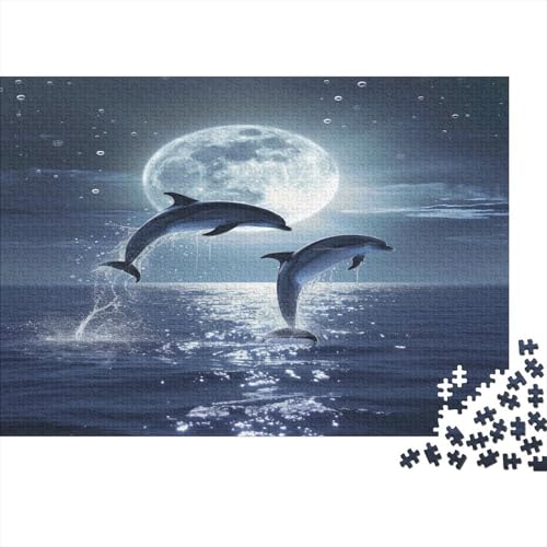 Delphin Puzzle 1000 Teile Puzzles Für Erwachsene Klassische Puzzles 1000 Teile Erwachsene Puzzlespiel Erwachsene 1000 Teile Erwachsenen Puzzlespiel Puzzel 1000pcs (75x50cm) von HMRKOEPGX