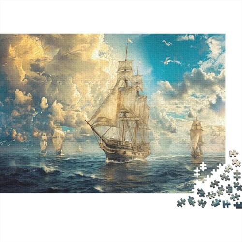 Segelboot Puzzle 1000 Teile Erwachsene, Puzzlespiel Jigsaw Puzzles Erwachsenen Puzzlespiel Puzzel 1000pcs (75x50cm) von HMRKOEPGX