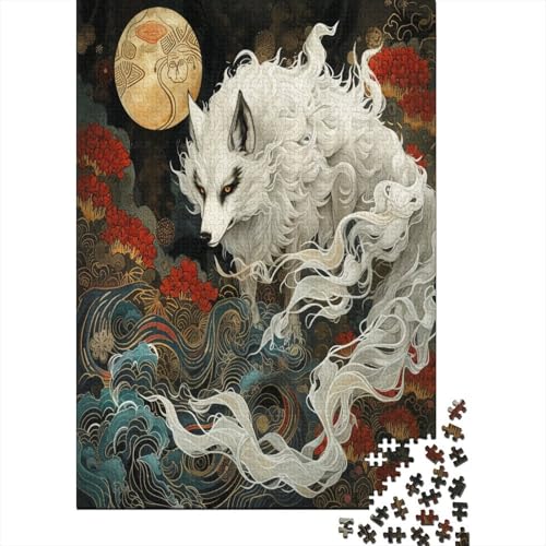 Wolf Puzzlespiel 1000 Teile Erwachsene -Puzzle 1000 Stück Spiel Puzzles Für Erwachsene Kinder Puzzle Erwachsenen Puzzlespiel Puzzel 1000pcs (75x50cm) von HMRKOEPGX