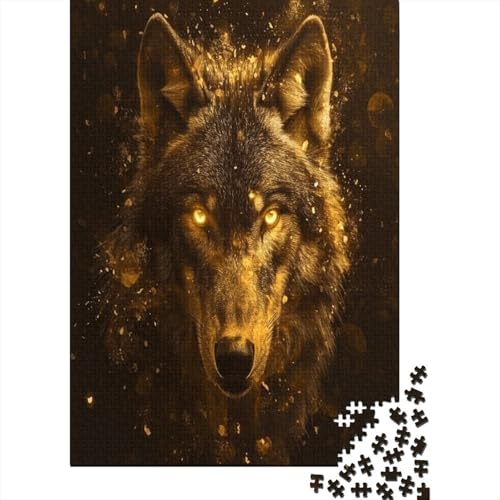 Wolf Puzzlespiel 1000 Teile Puzzle Für Erwachsene Und Kinder Ab 14 Jahren, Puzzle Erwachsenen Puzzlespi Puzzel 1000pcs (75x50cm) von HMRKOEPGX