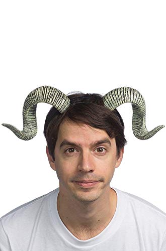 Super Soft Ram Horns Adult Costume Headpiece von HMS