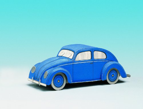 Aue Verlag 19 x 8 x 8 cm Modellbausatz VW Beetle Car von HMV HAMBURGER MODELLBAUBOGEN VERLAG