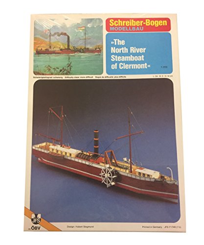 North River Steamboat of Clermont von HMV HAMBURGER MODELLBAUBOGEN VERLAG