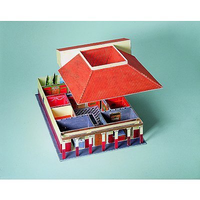 Aue-Verlag 24 x 16 x 8 cm Modellbausatz Römische Villa von HMV HAMBURGER MODELLBAUBOGEN VERLAG