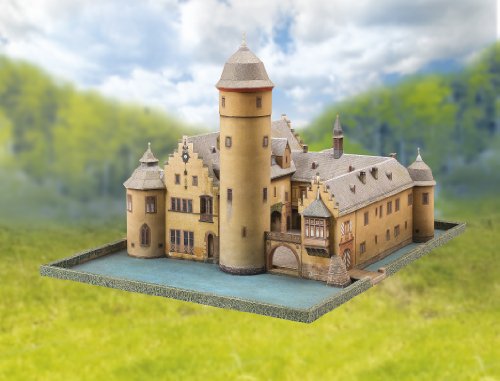 Aue-Verlag 40 x 30 x 23 cm Schloss Mespelbrunn Model Kit von HMV HAMBURGER MODELLBAUBOGEN VERLAG