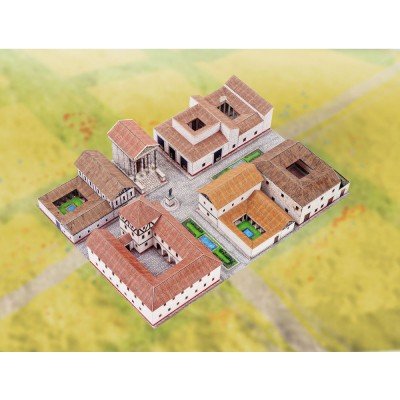 Aue-Verlag 42 x 30 x 7 cm Raffrollo Village Modell-Kit von HMV HAMBURGER MODELLBAUBOGEN VERLAG