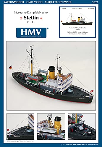 Museums-Dampfeisbrecher Stettin von HMV HAMBURGER MODELLBAUBOGEN VERLAG