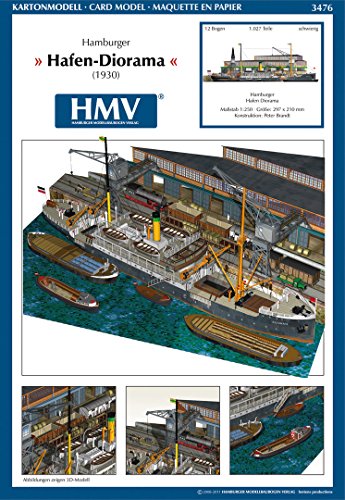 HMV 3476 Kartonmodell Diorama Hamburger Hafen von HMV HAMBURGER MODELLBAUBOGEN VERLAG