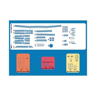 HMV 4374 Lasercut-Detailset für MS Bleichen von HMV HAMBURGER MODELLBAUBOGEN VERLAG