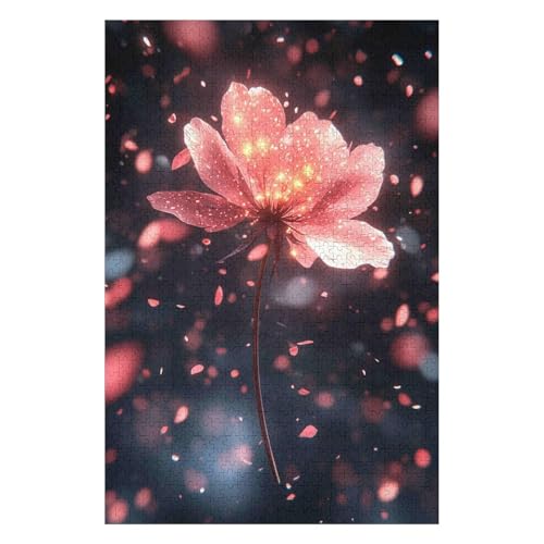 1000 Piece Jigsaw Puzzle | Christmas Jigsaw Puzzle | Sustainable Jigsaw Puzzle for Adults | Premium 100% Recycled Board | Great Gift for Adults |Flying Flowers(26 * 38cm) von HNBDE