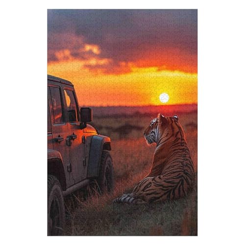 1000 Piece Jigsaw Puzzle | Christmas Jigsaw Puzzle | Sustainable Jigsaw Puzzle for Adults | Premium 100% Recycled Board | Great Gift for Adults |Tiger(50 * 70cm) von HNBDE