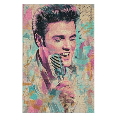 1000 Piece Jigsaw Puzzles for Adults | Elvis | Family Fun Jigsaws Puzzles 1000 Pieces for Adults(38 * 52cm) von HNBDE