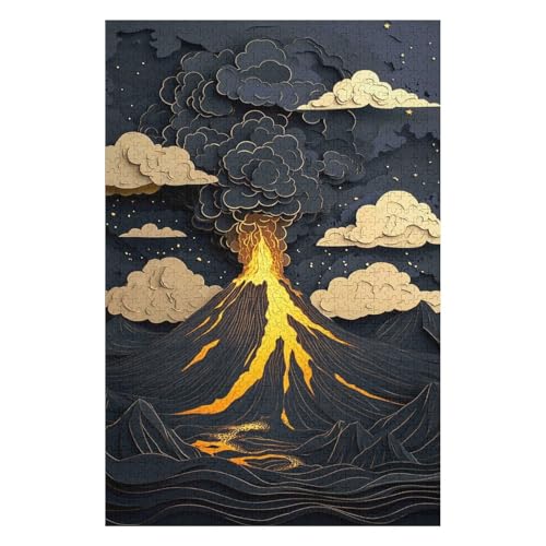 1000 Piece Jigsaw Puzzles for Adults | Volcano | Family Fun Jigsaws Puzzles 1000 Pieces for Adults(38 * 52cm) von HNBDE