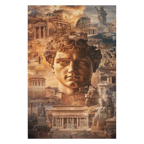 1000 Piece Puzzle for Adults 1000 Pieces Puzzle Jigsaw Puzzles Ancient Rome Educational Games Relax Puzzles Games Impossible Puzzles Games Gift 1000pcs38*52cm von HNBDE