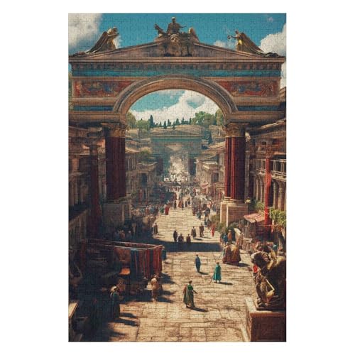 1000 Piece Puzzle for Adults - Ancient Rome Jigsaw Puzzles 1000 Pieces for Adults Classic Puzzle 1000 Pieces DIY Challenging Puzzles for Adults for Friends Family38*52cm von HNBDE