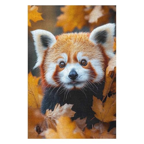 1000 Piece Puzzles for Adults Red Panda Difficult Jigsaw Puzzle for Adults Teenagers Challenging Jigsaw Puzzles(50 * 70cm) von HNBDE