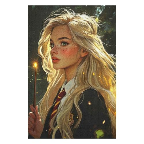 1000-teiliges Puzzle für Erwachsene, 1000-teiliges Puzzle, Puzzles, Luna Lovegood, Lernspiele, Entspannungspuzzles, Unmögliche Puzzles, Spiele, Geschenk, 1000 Stück, 26 x 38 cm von HNBDE