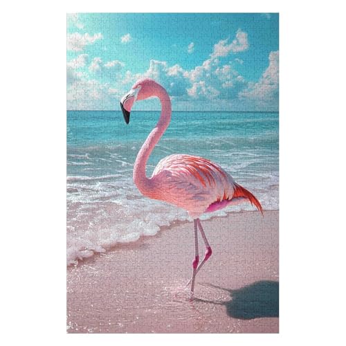 1500 Piece Puzzle for Adults 1500 Pieces Puzzle Jigsaw Puzzles Flamingo Educational Games Relax Puzzles Games Impossible Puzzles Games Gift 1500pcs(57 * 87cm) von HNBDE