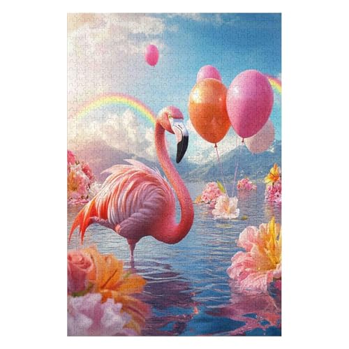 1500 Piece Puzzles for Adults Flamingo Difficult Jigsaw Puzzle for Adults Teenagers Challenging Jigsaw Puzzles(57 * 87cm) von HNBDE