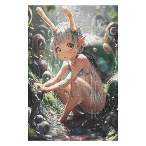 2025 New 1500 Pieces Merry Christmas Jigsaw Puzzles, Holiday Puzzles Gifts for Adults and Kids, Snail Girl Theme Jigsaw Puzzle for Adults and Family(57 * 87cm) von HNBDE