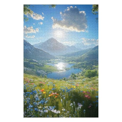 Beautiful Views, Jigsaw Puzzles 1500 Pieces Kimono Home Decoration Puzzle Educational Games Premium Puzzle DIY Puzzle Toys Impossible Puzzles Games Gift 1500pcs57*87cm von HNBDE