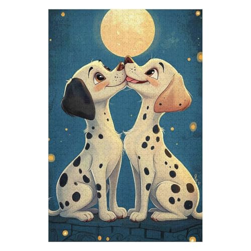 Dalmatian 1500 Piece Jigsaw Puzzles for Adults - Fun, Challenging & Brainteasing Adults Jigsaw Puzzle - Uncover The Puzzle - 100% Recycled Cardboard - 1500pcs -57 * 87cm von HNBDE