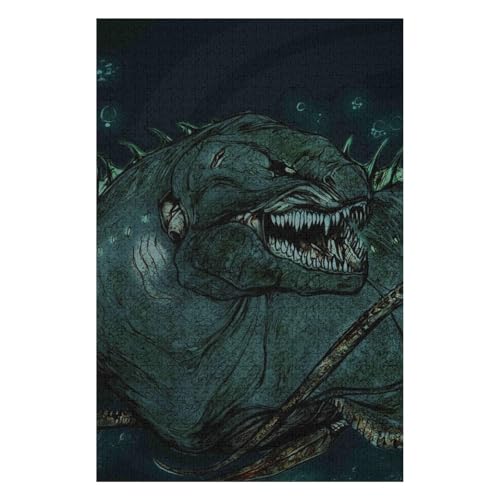 Fliegender Drache, 1000-teiliges Puzzle für Erwachsene, Puzzles1000-teiliges unmögliches Puzzle1000 Puzzles für Erwachsene für Erwachsene und Kinder ab 12 Jahren, 1000 Teile, 50 * 70cm c194gy von HNBDE