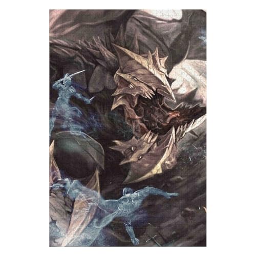 Fliegender Drache - 1000-teiliges Puzzle für Erwachsene Puzzle 1000 Teile Anspruchsvolle Puzzles für Erwachsene 1000 Puzzles für Erwachsene Spielzeug & Spiele 1000 Teile 38 * 52cm c289gy von HNBDE