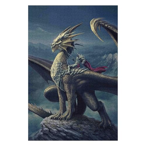 Fliegender Drache - 1000-teiliges Puzzle für Erwachsene Puzzle 1000 Teile Anspruchsvolle Puzzles für Erwachsene 1000 Puzzles für Erwachsene Spielzeug & Spiele 1000 Teile 38 * 52cm c80gy von HNBDE