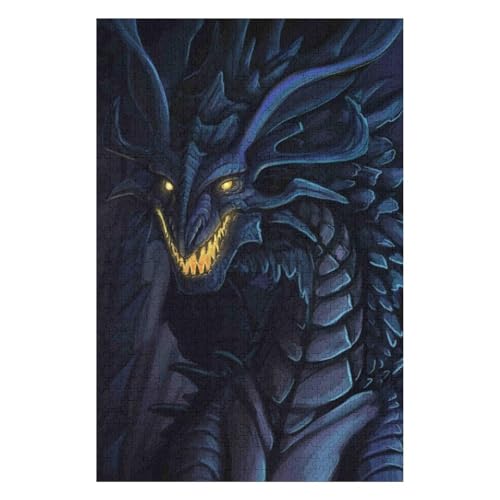 Fliegender Drache - 1000-teiliges Puzzle für Erwachsene. Puzzle 1000 Teile. Anspruchsvolle Puzzles für Erwachsene. 1000 Puzzles für Erwachsene. Spielzeug und Spiele. 1000 Teile, 38 * 52cm, c370gy von HNBDE