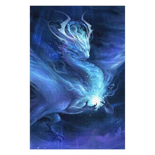 Flying Dragon 1000 Piece Paper Jigsaw Puzzle Cartoon Lover Gift for Adults 26x38cm00PY192 von HNBDE