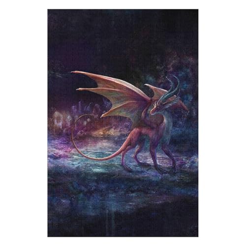 Flying Dragon 1000 Piece Paper Jigsaw Puzzle Space Exploration Game 26x38cm00PY239 von HNBDE