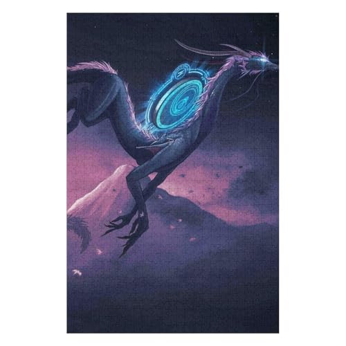 Flying Dragon 1000 Piece Paper Puzzle Celestial Body Educational Toy 38x52cm00PY297 von HNBDE