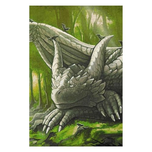 Flying Dragon 1000 Piece Paper Puzzle Dog Lover Gift for Adults 50x70cm00PY48 von HNBDE