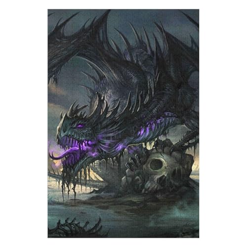 Flying Dragon 1000 Piece Paper Puzzle French Landscape Gift 26x38cm00PY169 von HNBDE