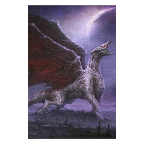 Flying Dragon 1000 Piece Paper Puzzle French Landscape Gift 38x52cm00PY51 von HNBDE