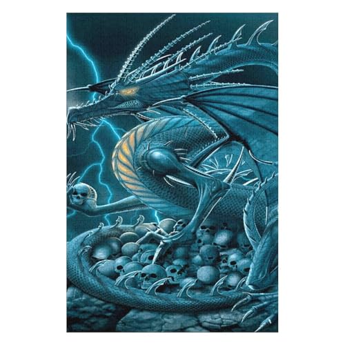 Flying Dragon 1500 Piece Paper Jigsaw Puzzle Nature Animal Art for Adults 57x87cm00PY160 von HNBDE