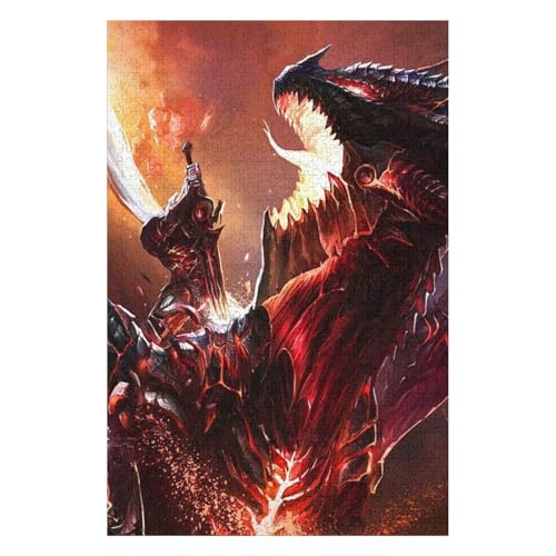 Flying Dragon 1500 Piece Paper Puzzle Military Theme Gift for Adults 57x87cm00PY399 von HNBDE