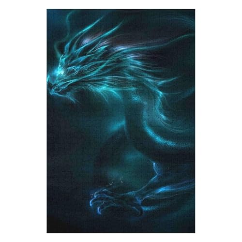 Flying Dragon 1500 Piece Paper Puzzle for Adults Fun Brain Teaser Gift 57x87cm00PY167 von HNBDE