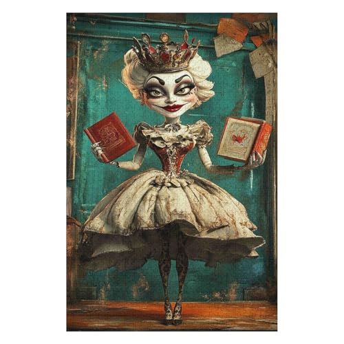 Jigsaw Puzzle Clown Queen Pattern Paper Jigsaw Puzzles for Adult Kids 1000 Piece-Boys and Girls Birthday Gifts Home Decor Paper Puzzles50*70cm von HNBDE