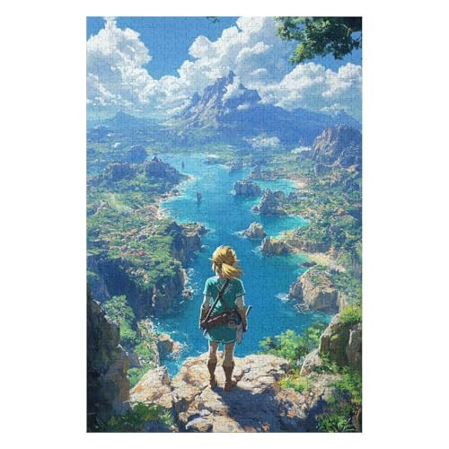 Jigsaw Puzzle| The Legend of Zelda |1500 Piece Jigsaw Puzzle Game for Adults and Kids(57 * 87cm) von HNBDE