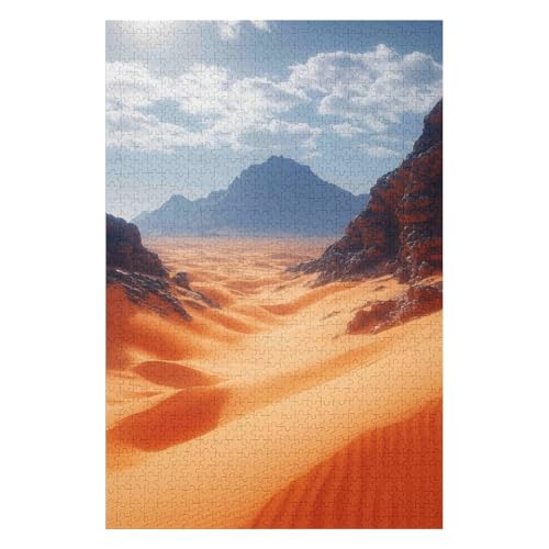 Jigsaw Puzzles 1000 Pieces for Adult,Stones,，Adults 1000 Piece Jigsaw Puzzle- Sahara Desert，Paper Puzzle(26 * 38cm) von HNBDE