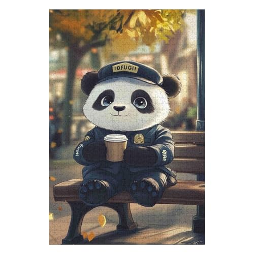 Jigsaw Puzzles 1000 Pieces for Adults Jigsaw Puzzles for Adults 1000 Piece Puzzle Educational,Cute Panda,Home Decoration Puzzle26*38cm von HNBDE