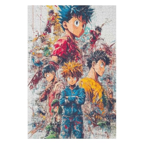 Jigsaw Puzzles 1000 Pieces of Adult Jigsaw Puzzles Game Kids Puzzle Toys Home Decoration Landscape Anime Graffiti38*52cm von HNBDE