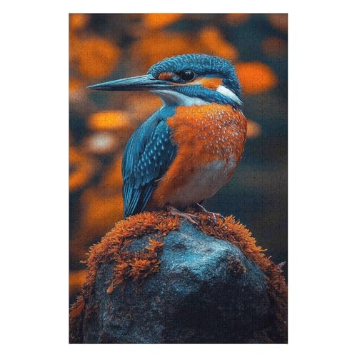 Jigsaw Puzzles 1000 Pieces of Adult Jigsaw Puzzles Game Kids Puzzle Toys Home Decoration Landscape Bird38*52cm von HNBDE