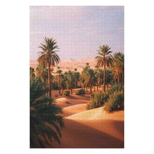 Jigsaw Puzzles 1500 Pieces for Adults Difficult Hard Jigsaw Puzzles for Women Men Premium Cardboard Precise Interlocking Sahara Desert(57 * 87cm) von HNBDE