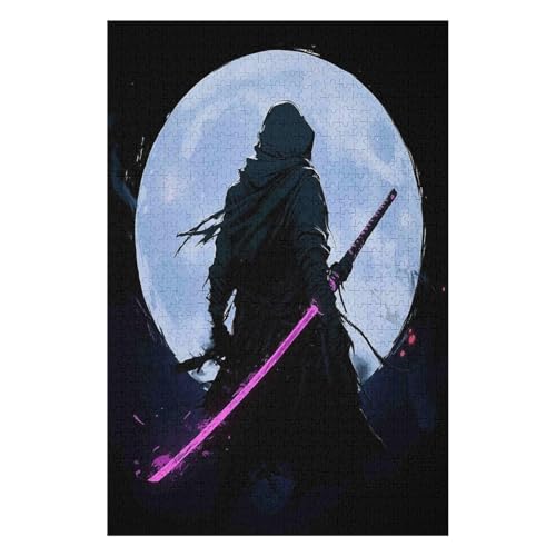 Jigsaw Puzzles for Adults 1000 Piece Jigsaw Puzzles for Adults,JigsawPuzzle 1000 Pieces for Adults Challenging Puzzle Games-(Samurai)(50 * 70cm) von HNBDE